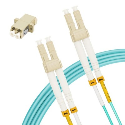 0.5M LC To LC Fiber Optic Cable Multimode Duplex OM3 50/125m 10G/40G LSZH