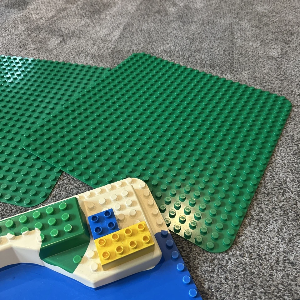 LEGO Duplo Town 1995-96 placa base parque acuático y 3 placas base verdes de colección Foto 4 de 4