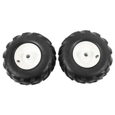 #ad 2 Pack 13x5.00 6quot; Tiller Tire amp; Wheel White Rim Fit For Garden Tractor Lug Tires $52.51