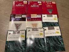 Lot of 9 Vintage Pairs Pantyhose Tights New NOS Legs Hanes Berkshire Sheers F