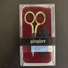 GINGHER DESIGNER SERIES SCISSORS " SARAH " NEW 4" EMBROIDERY
