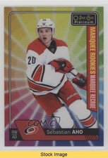 2016 O-Pee-Chee Platinum Rainbow Color Wheel Sebastian Aho #173 Rookie RC READ