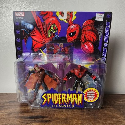 2001 Marvel Spider-Man Classics vs HOBGOBLIN 2 Figure Set Toy Biz New Vtg