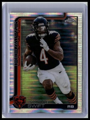 2025 Topps Chrome #53 D'Andre Swift Pulsar Refractor