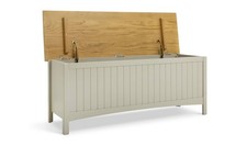 Bournemouth Storage Bench Light Grey Hallway Entryway Furniture Organiser