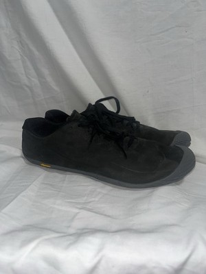 Mens Size 11.5 Merrell Vapor Glove 3 Luna LTR Sneakers Black Low Top J33599