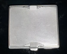 SUPERB 1936 MAPPIN & WEBB LTD STERLING SILVER ART DECO CIGARETTE CASE BIRMINGHAM