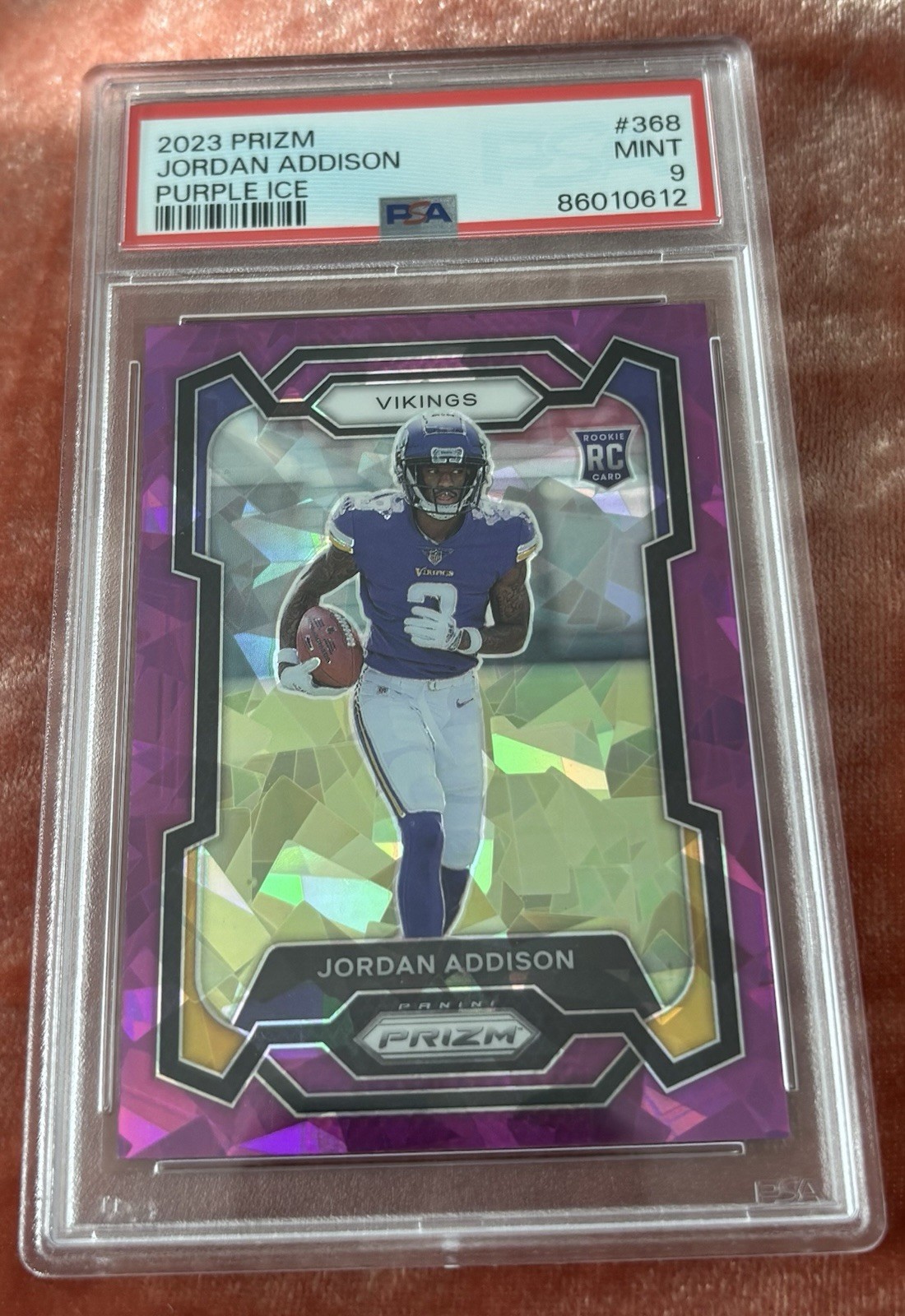 2023 Panini Prizm - Rookies Jordan Addison #368 Purple Ice Prizm /225 (RC)