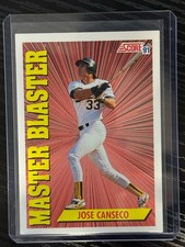 1991 Score - Master Blaster Jose Canseco #690 Oakland Athletics