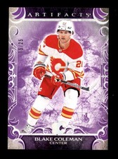 BLAKE COLEMAN 2024/25 UD ARTIFACTS #30 RARE PURPLE PARALLEL #15/25 BF9516