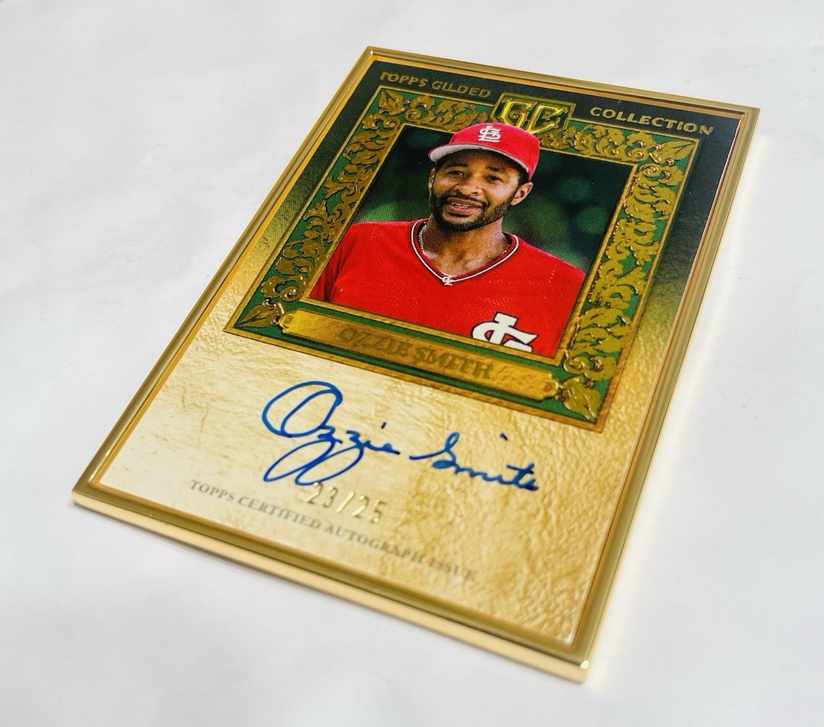 2025 Topps Gilded Ozzie Smith Gold Framed Auto /25 HOF | eBay