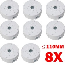 8x White For CCTV Cable Box Deep Junction Box Base Dome Bullet Camera Waterproof