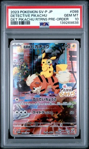 2023 Detective Pikachu 098/SV-P Returns Pre-order Pokemon Japanese PSA 10