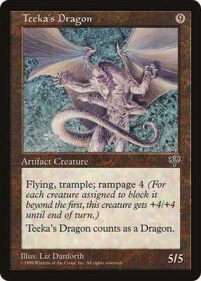 Teeka's Dragon (MP) Mirage MIR Magic MTG