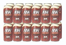 AW Root Beer 330ml x 24 | Naturally Flavoured Fizzy Cans | Party Soda Multipack