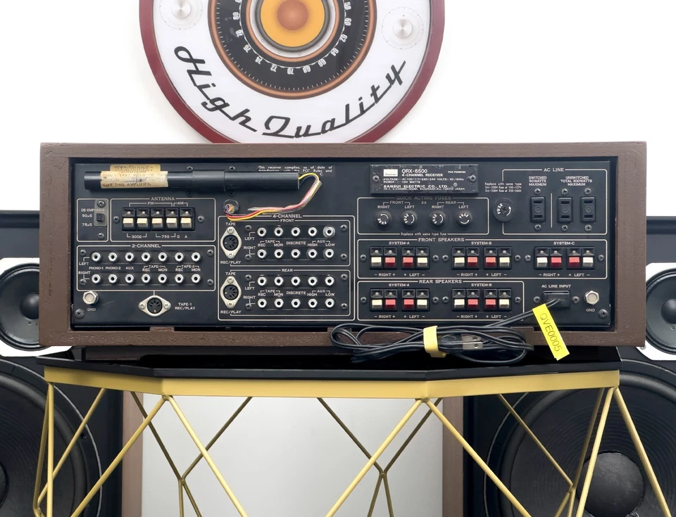 SERVICED SANSUI QRX-6500 RECEIVER – 4-CHANNEL POWER– 1 YEAR WARRANTY - Image 4 of 4