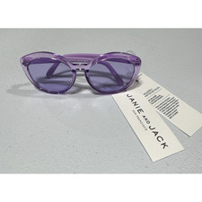 Janie and Jack Purple Round Cat Eye Sunglasses Girls Size 0-2 Years Pool Beach