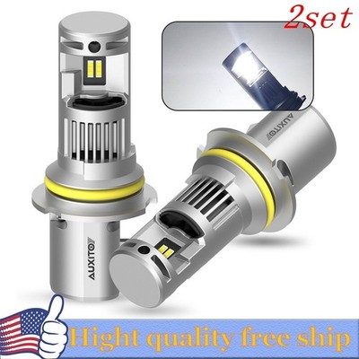 4X AUXITO 9007 HB5 LED Headlight High Low Beam bulb Conversion Kit 6000K White