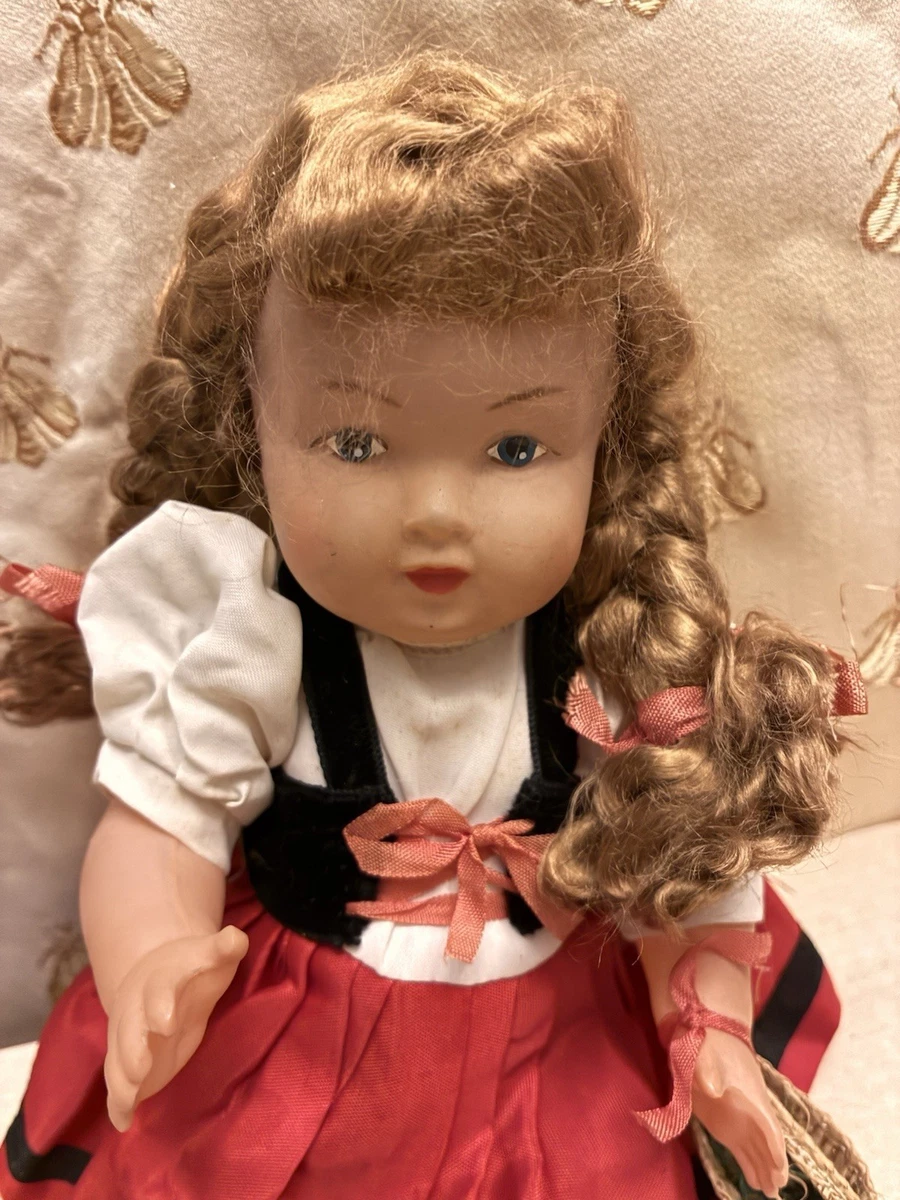 POUPÉE ANCIENNE CELLULOÏD: ravissante Nanouma de Convert 35 cm yeux