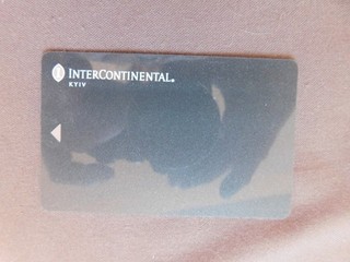 Magnetic Hotel Key used Intercontinental Hotel KYIV Oekraine