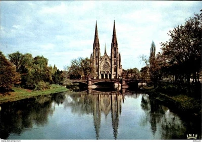 Carte Postale - 67 - Strasbourg - L'ill et léglise saint-paul - CPM - Voir Scans - Photo 1/2