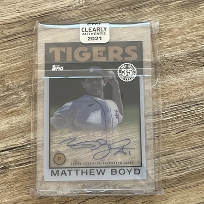 2021 Topps Clearly Authentic Autographs -  #86TBA-MBO Matthew Boyd (AU)