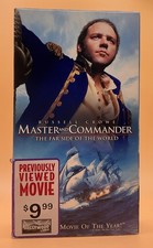 Master and Commander VHS 2004 Russell Crowe White Tape Buy 2 Get 1 Free