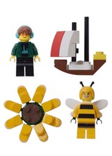 CROCS LEGO Jibbitz Shoe Charm Sunflower /Bumblebee /Sail boat /Gaming Minifigure
