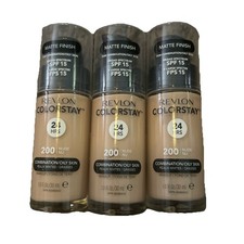 Revlon Colorstay 24 Hr Foundation Combination/Oily Skin 200 Nude- 3 Pack 