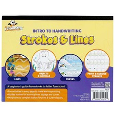 Handwriting Workbook, Beginners, Intro to Strokes, Lines, Dots, Zigzags, Curves