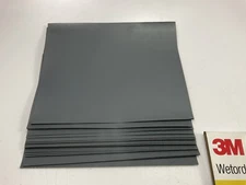 3M 02000 Wetordry Abrasive Sandpaper Sheets 9" X 11" , 600A Grit, Pack Of (39)