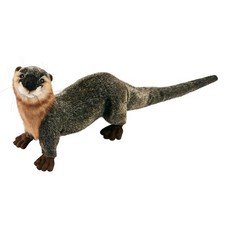 24cm Hansa River Otter Handmade Plush Soft Cuddly Realistic Stuffed Animal Toy