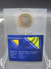 BIMETALL  BOSNIEN-HERZEGOWINA 2 MARKA KM 2000 BLISTER FRIEDENSTAUBE UNC.