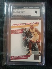 Lebron James 2010-11 Donruss Production Line /999 CGC 9 Mint