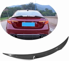 Carbon Fiber Trunk Spoiler Wing Lid For 2015-2023 Alfa Romeo Giulia Quadrifoglio