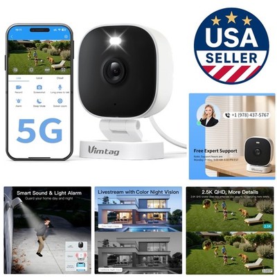 Weatherproof Smart Wi-Fi Security Camera with Live Streaming Capabilities