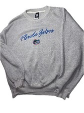vtg Florida Gators men's L Grey Sweatshirt Signal fleece cotton blend See pics