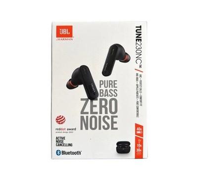 JBL Harman Pure Bass Zero Noise Tune 230 NC TWS Active Noise Cancelling Black