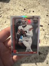 Shedeur Sanders #315 Silver Refractor 2025 Topps Chrome Football Rookie Browns🏈