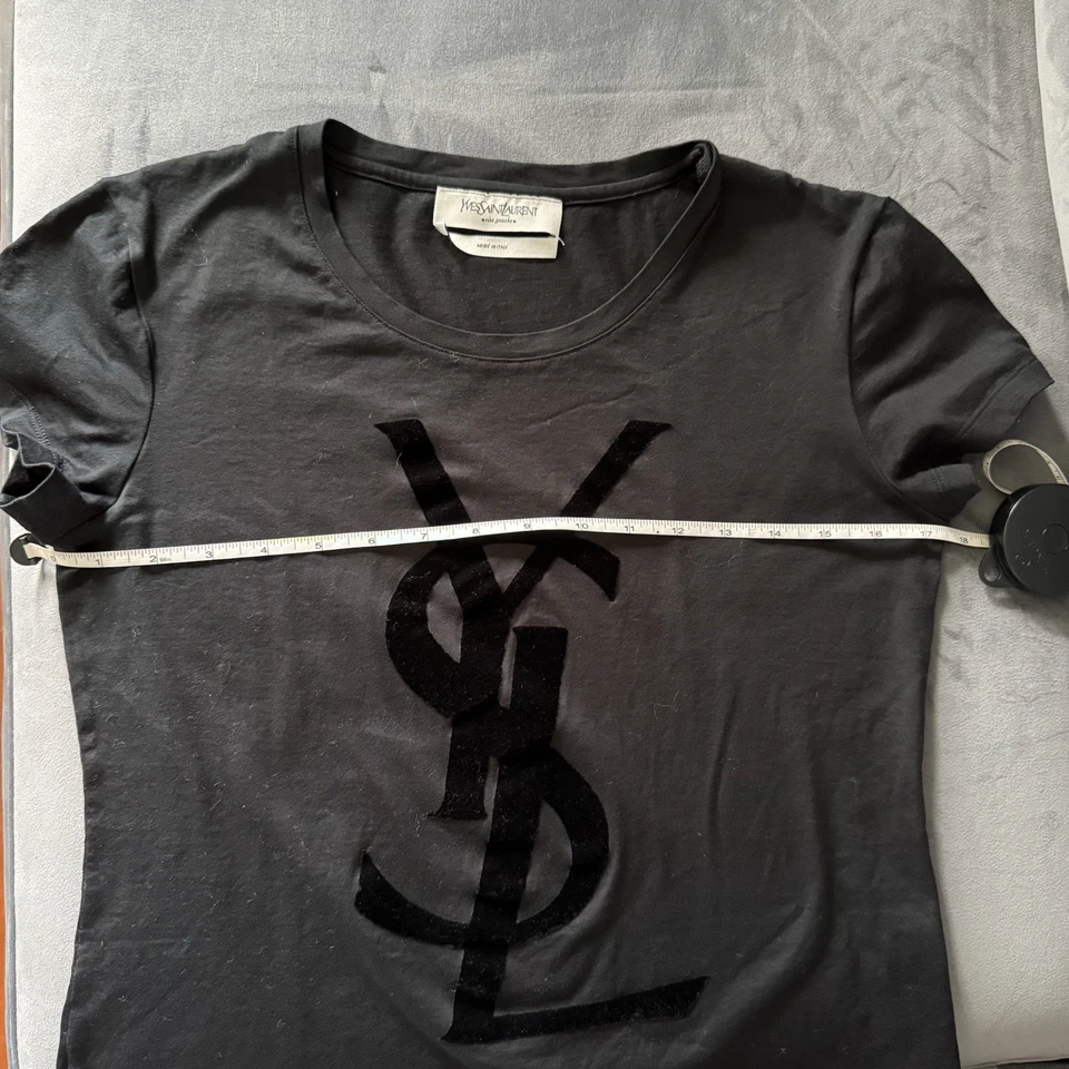 Yves saint Laurent black women's t shirt , New With No Tag, Medium, Cotton - Image 2 of 4