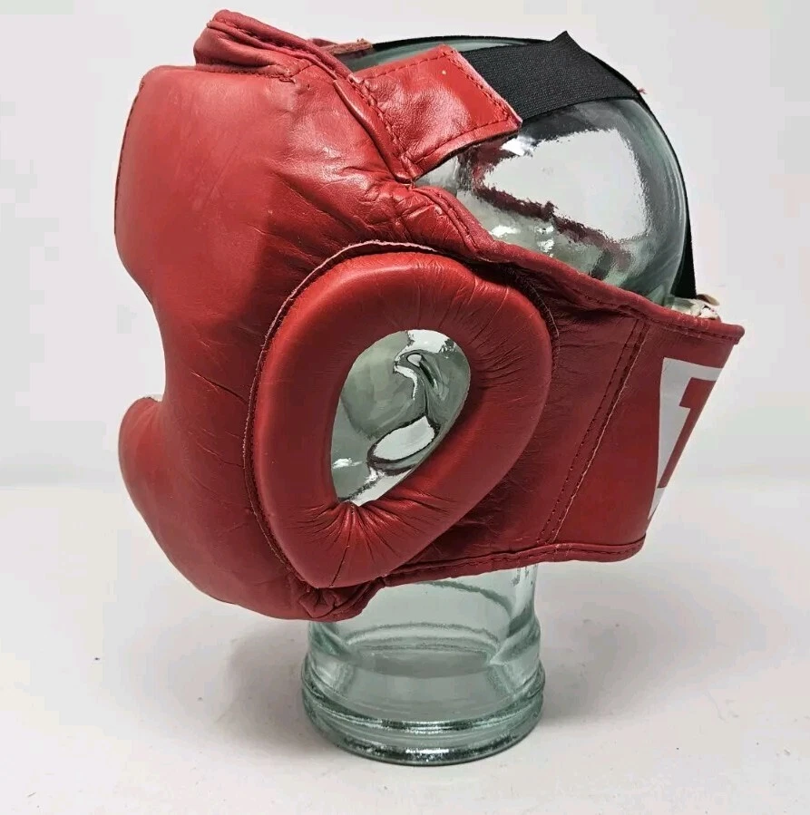 Title Boxing Full Face Headgear Red Size Large Training Sparring Excellent  - Image 2 of 4