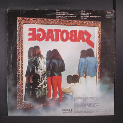 BLACK SABBATH★Sabotage UK Nems オリジナル BLACK SABBATH: sabotage NEMS 12