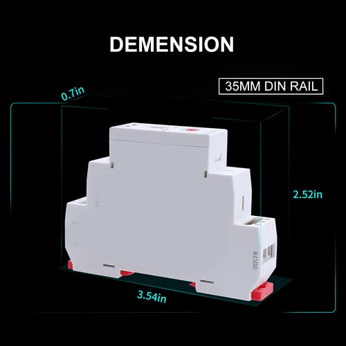 Auxiliary Relay AC/DC12V Electromagnetic Relay 8A/16A SPDT Module Relay Din Rail - Picture 3 of 16