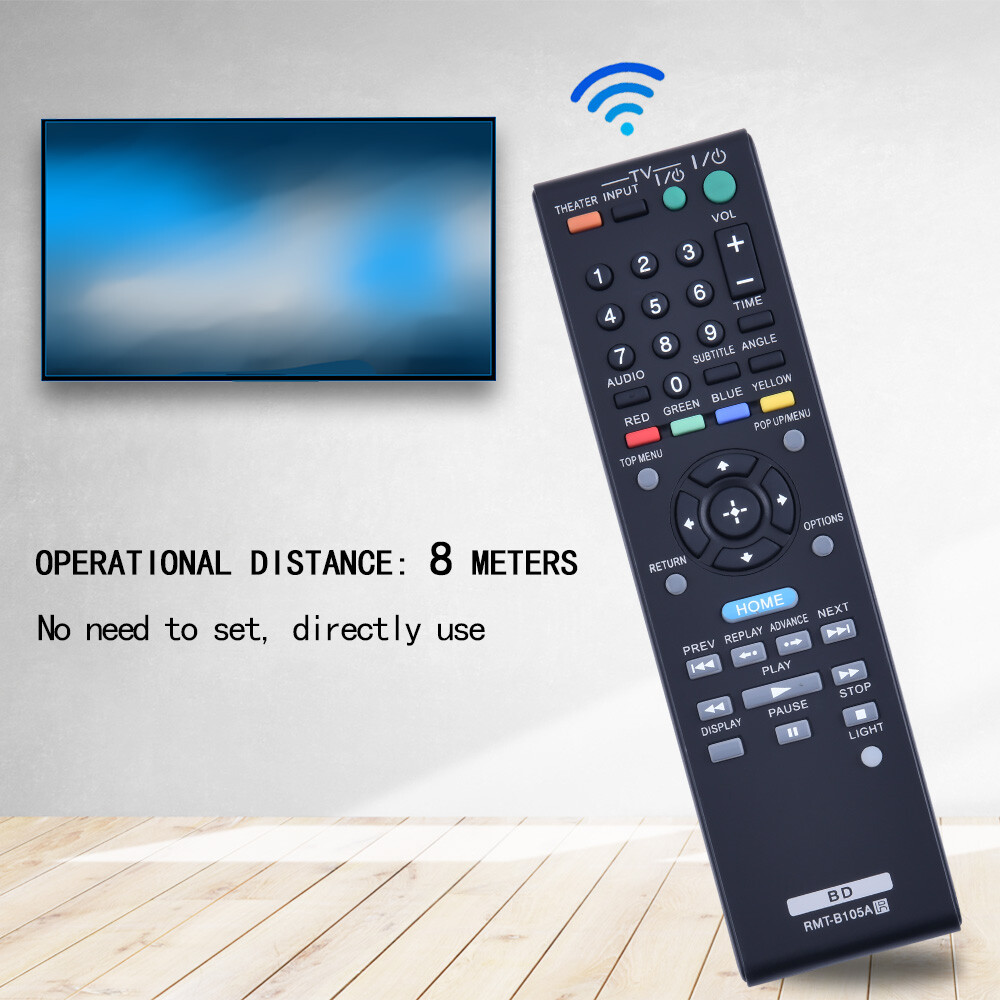 New RMTB105A Remote Control For Sony Bluray Disc Player BDPS185 BDP
