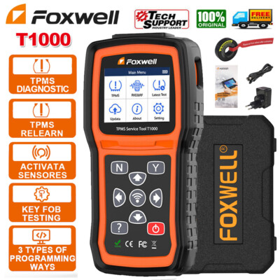 FOXWELL T1000 Reifendruckkontroll RDKS TPMS Sensor Scanner KFZ Diagnosegerät 