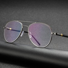 Metal Photochromic Reading Glasses For Men Outdoor Sunglasses UV Protection