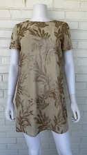 Show Me Your Mumu Tallulah Sequin Mini Dress Golden Goddess Open Back Size Small
