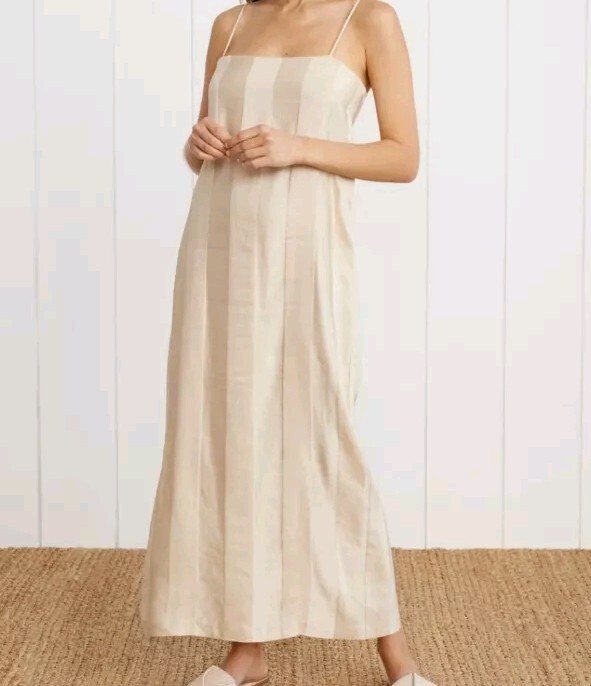 linen black maxi dress Jolie Linen Maxi Dress – Montaigne Paris main image 1