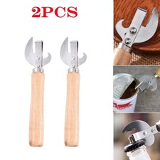 2Pcs Traditional Old Fashion Stab Can & Tin Opener and Corkscrew Stainless Steel