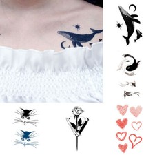 Couple Tattoo Tattoo Lovers Wrist Tattoo 10 Sheet Fake Tattoo Stickers Body Art